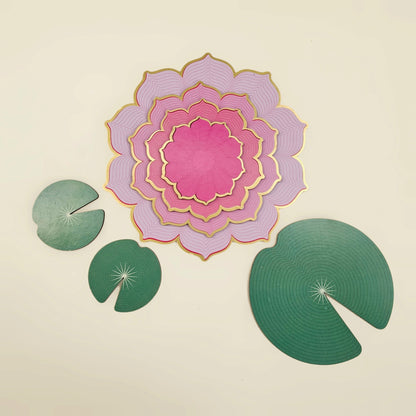 Pink Lotus Rangoli