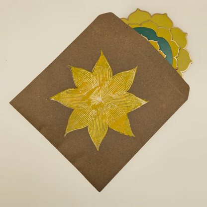 Yellow Lotus Rangoli