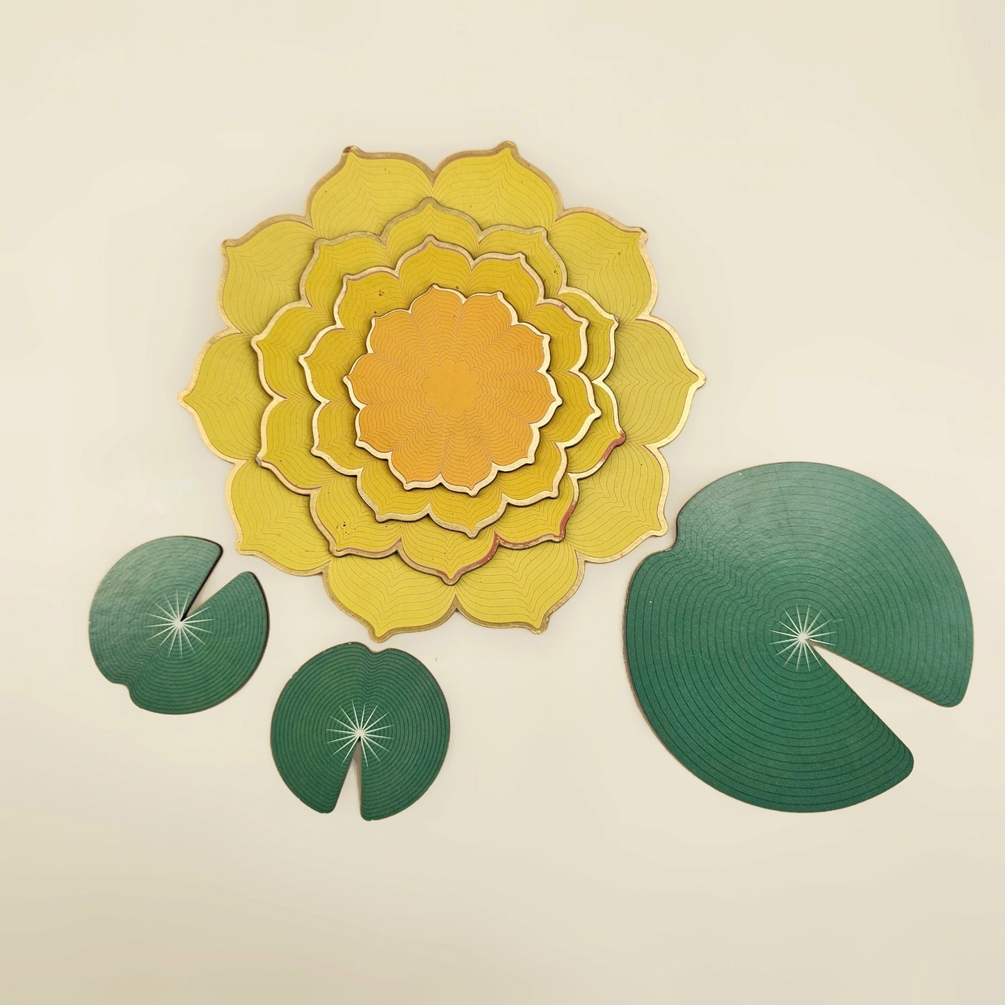 Yellow Lotus Rangoli