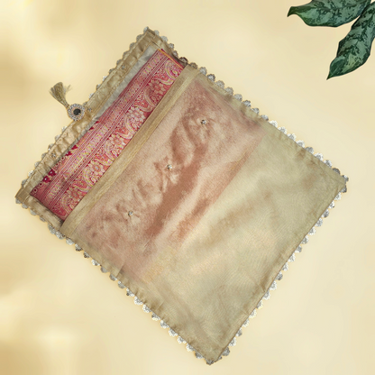 Scallop Tissue Saree Cover