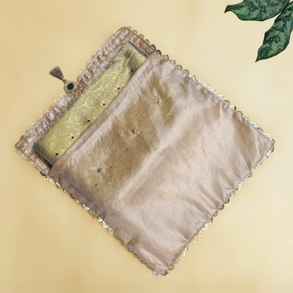 Scallop Tissue Saree Cover