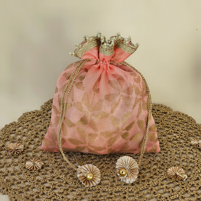Parrot Organza Potli