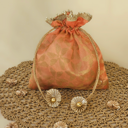 Parrot Organza Potli