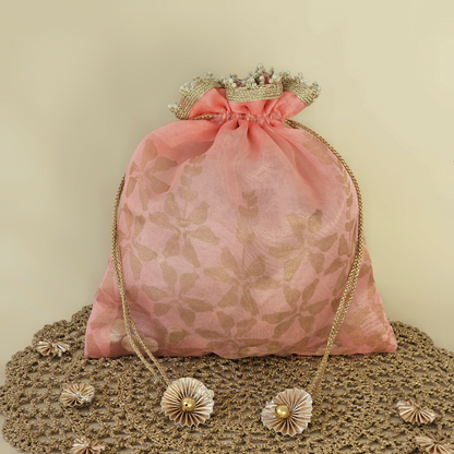 Parrot Organza Potli