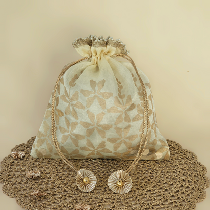 Parrot Organza Potli