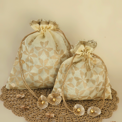 Parrot Organza Potli