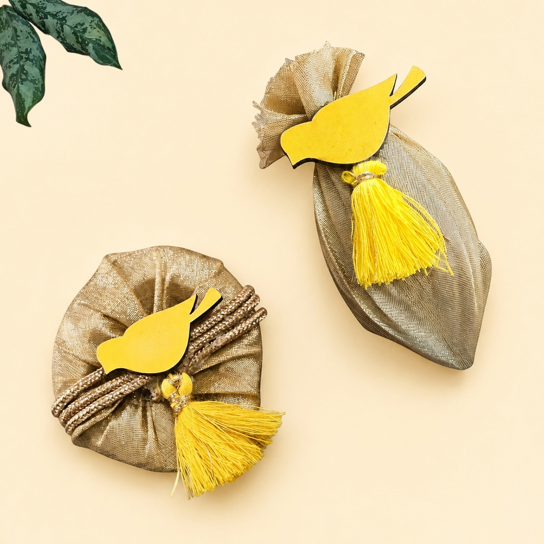 Yellow Bird Rakhi Set
