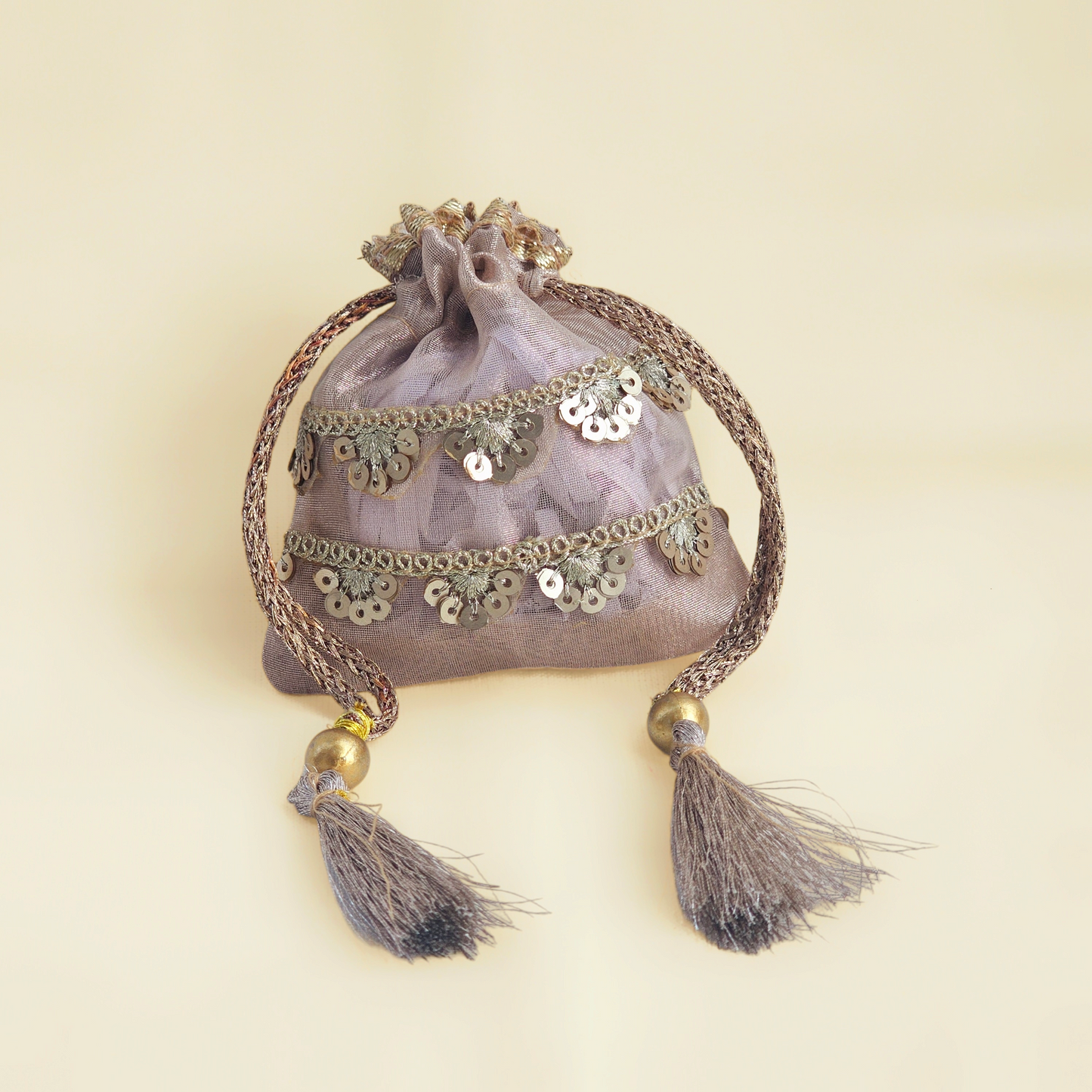 Scallop Tissue Coin Potli