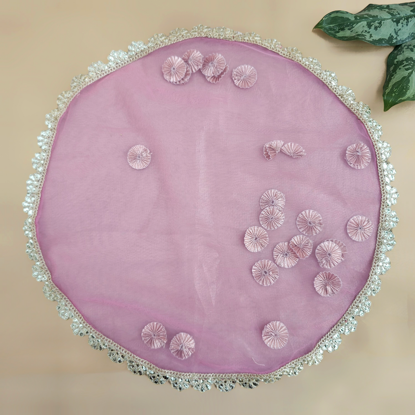 Round Gota Net Tray Cover