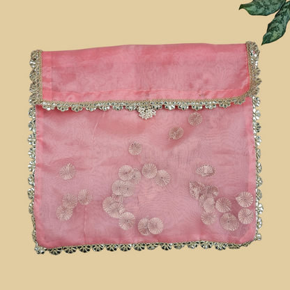Gota Organza Saree Cover