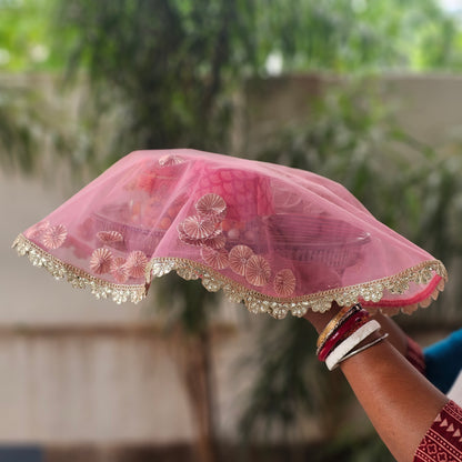 Round Gota Net Tray Cover