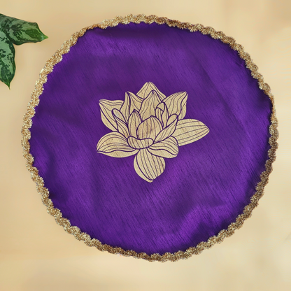 Lotus Silk Tray Cover