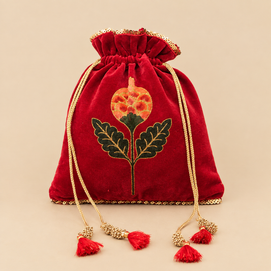 Red Anar Velvet Potli (1kg)