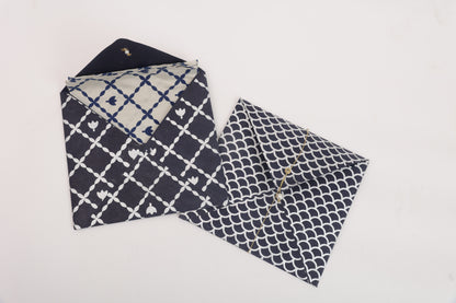 Blue Maze Pocket Square