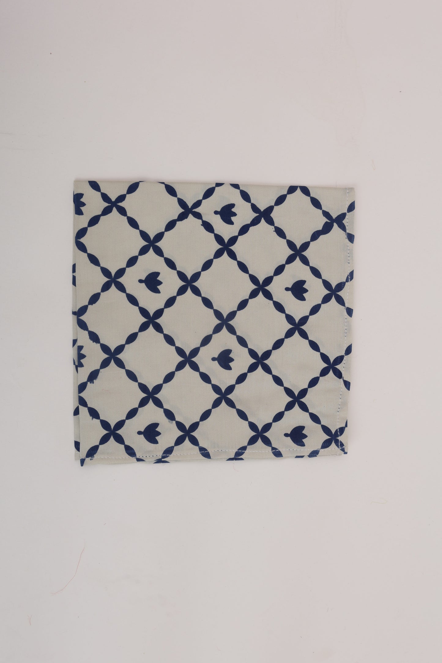 Blue Maze Pocket Square