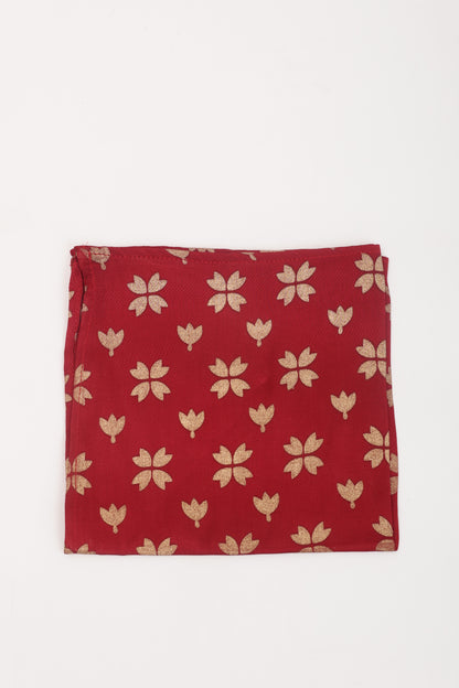 Red Clover Pocket Square