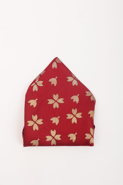 Red Clover Pocket Square