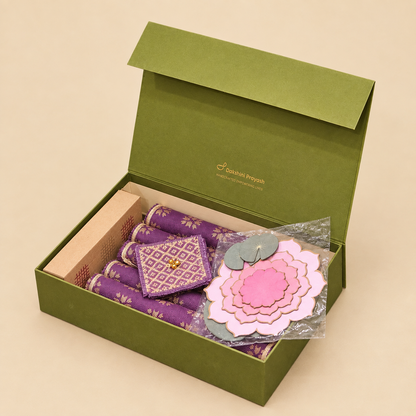 Purple Phulkari Small Hamper