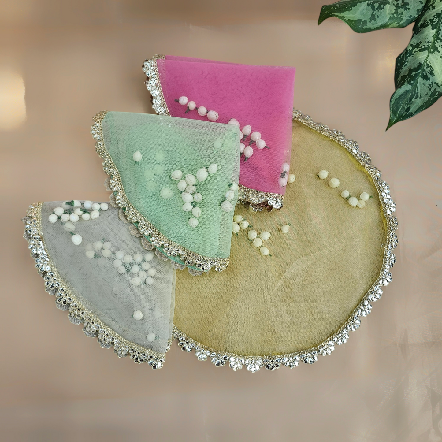 Round Shola Net Tray Cover