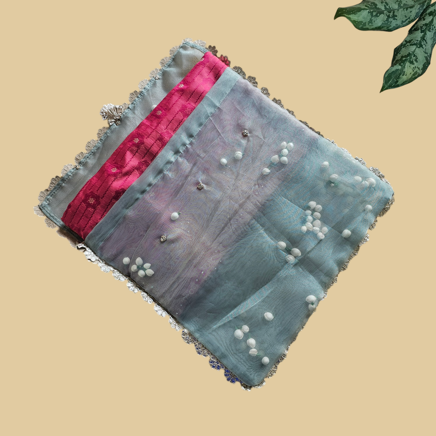 Shola Organza Saree Cover