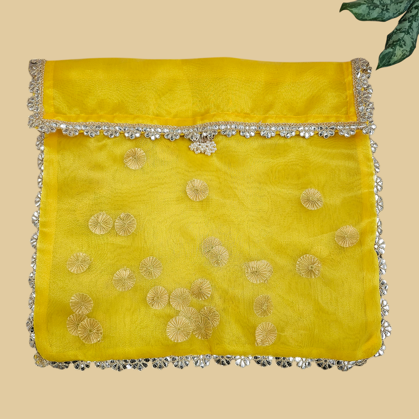 Gota Organza Saree Cover