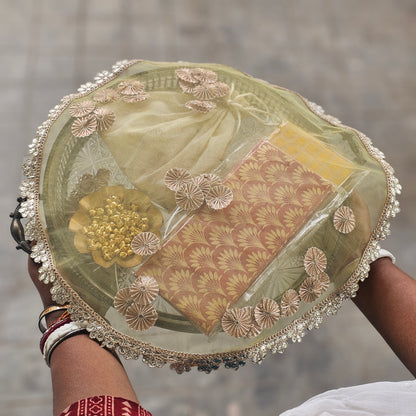 Round Gota Net Tray Cover