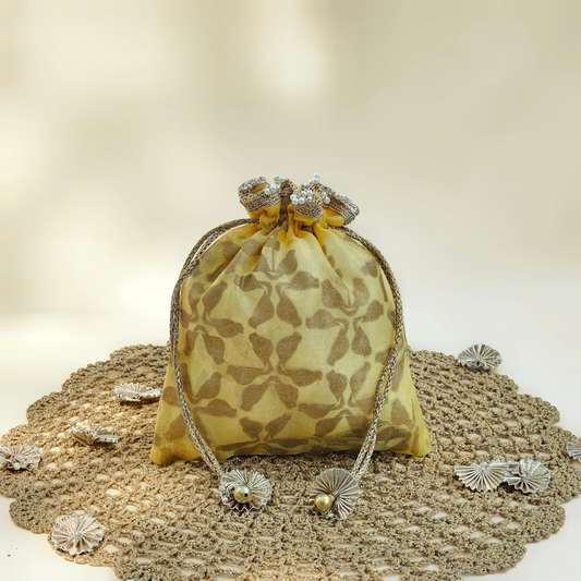 Parrot Organza Potli