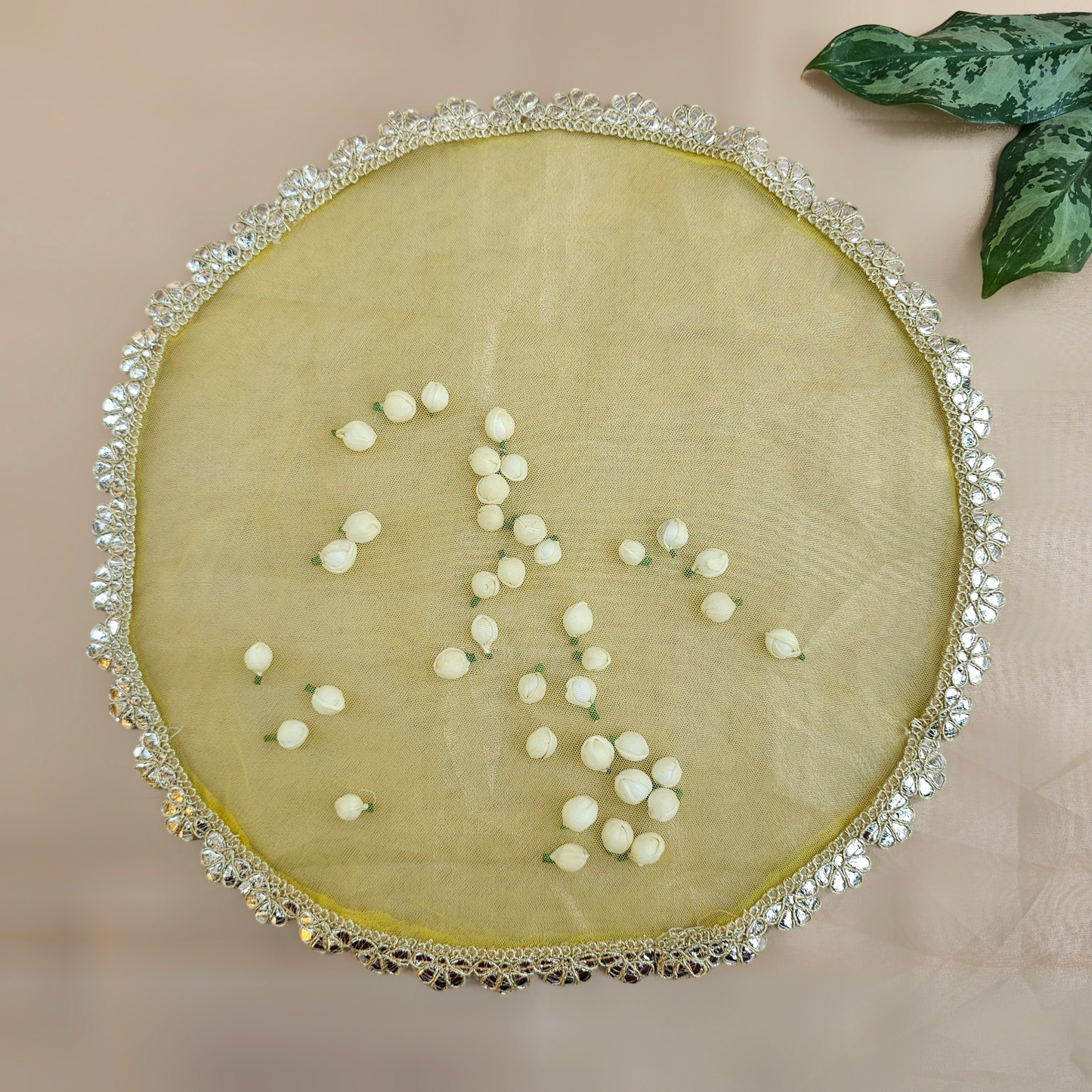 Round Shola Net Tray Cover