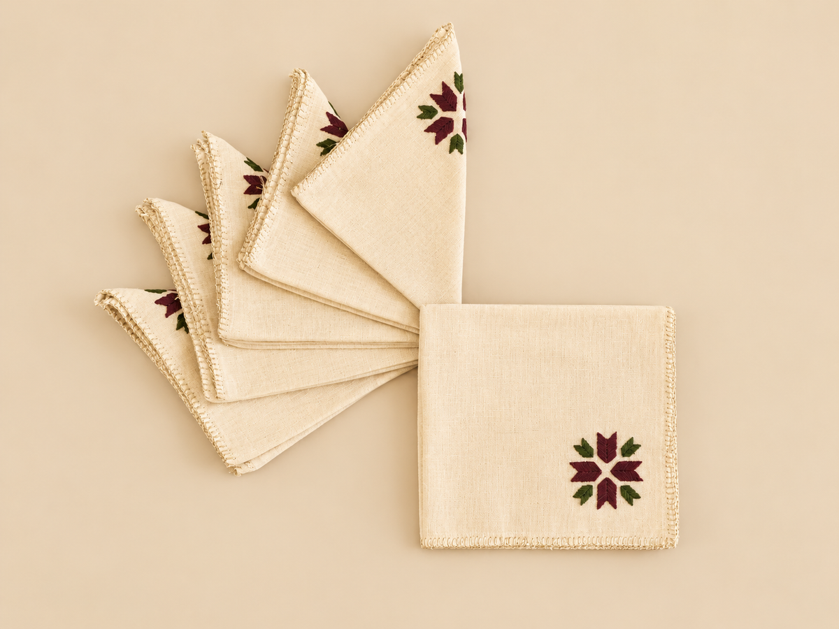 Purple-Green Phulkari Table Mini Hamper