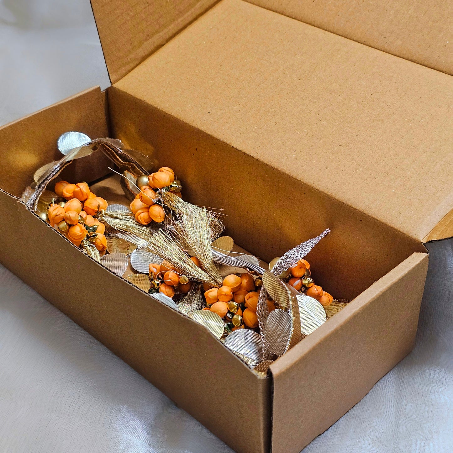 Peach Shola Buds Toran