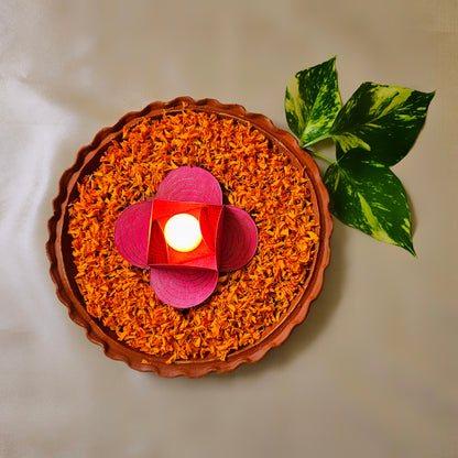 Pink Tealight Holders (Set of 4)