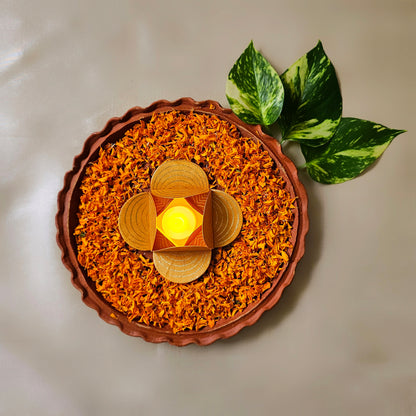 Orange Tealight Holders (Set of 4)