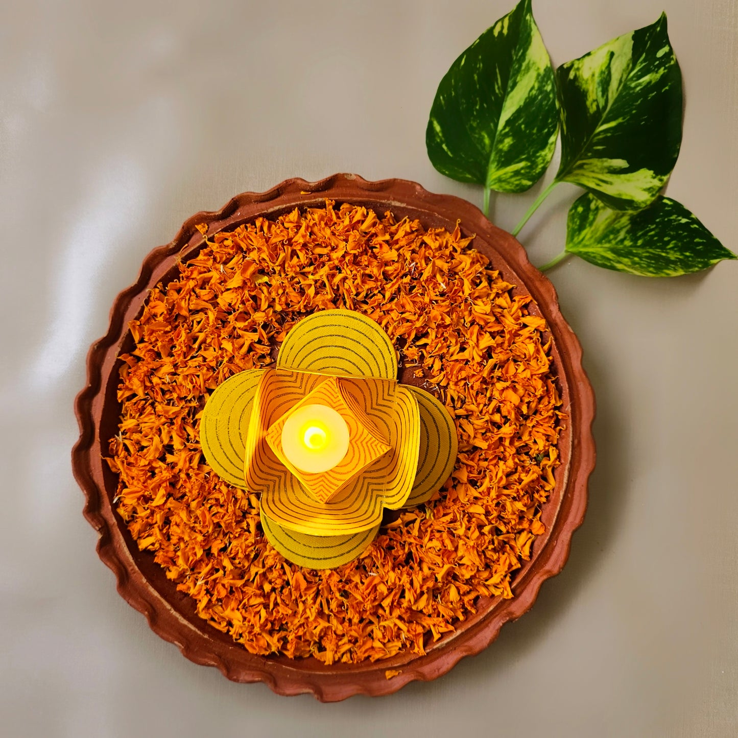 Yellow Tealight Holder (Set of 4)