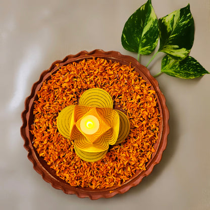 Yellow Tealight Holder (Set of 4)