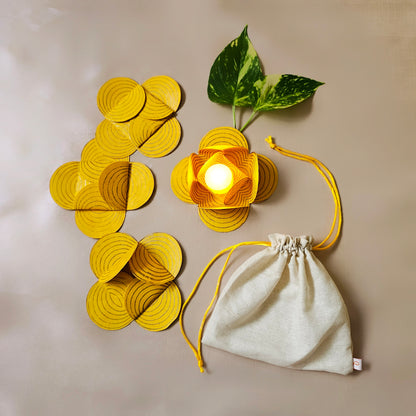 Yellow Tealight Holder (Set of 4)